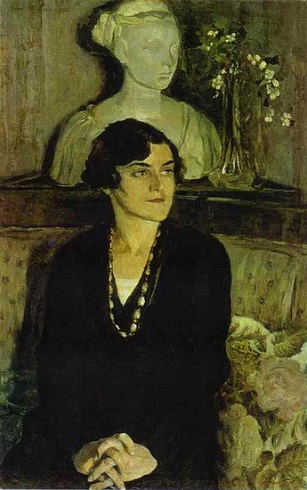 Elizaveta  Ivanovna  Tal    1926  by  Mikhail  Nesterov  1862-1942